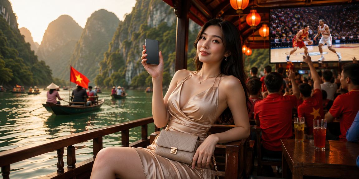 Người dùng Ninh Bình xem kèo bóng rổ và nhận thông báo ưu đãi từ nền tảng